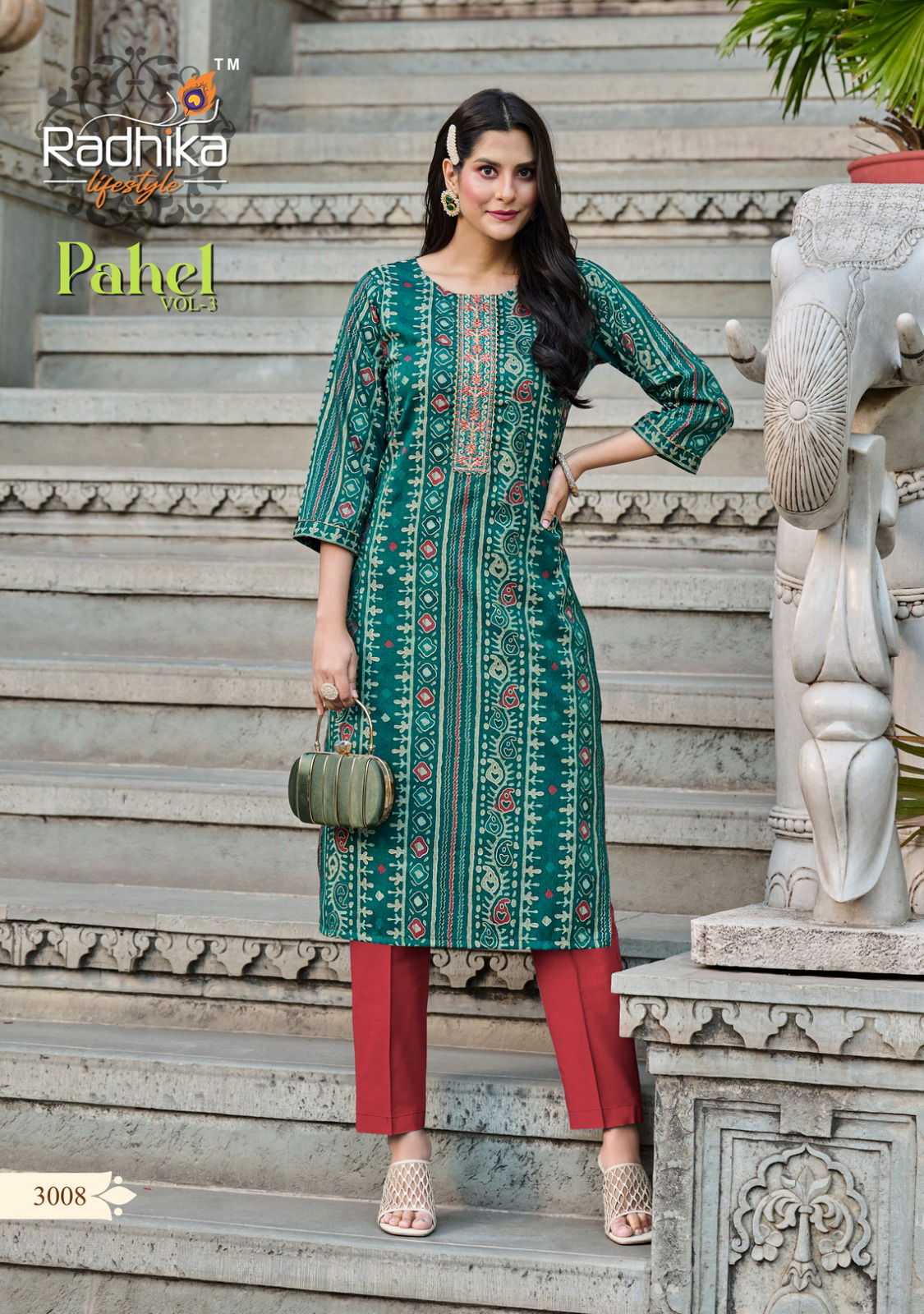 Radhika Pahel Vol 3 Long Designer Kurtis Catalog